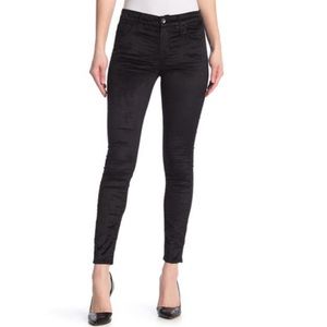 Splendid Women's Velour Skinny Jeans, Black, 25
